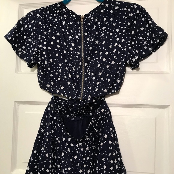 LF NAVY AND WHITE STAR ROMPER - Picture 4 of 4